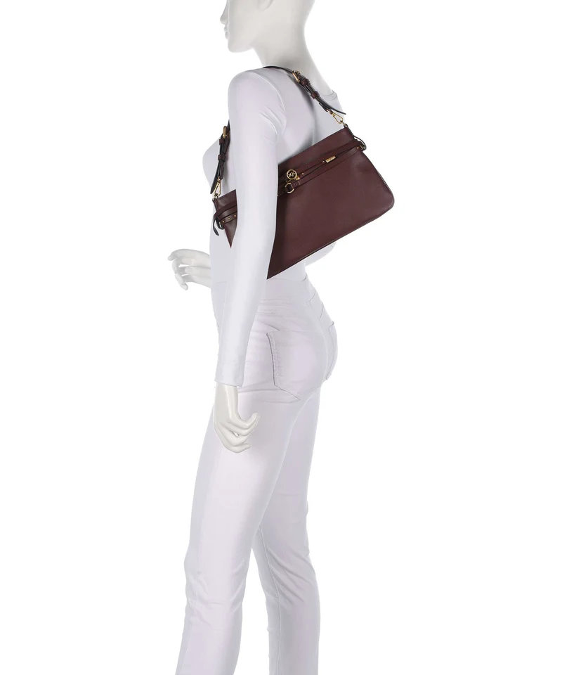 Pinko Belt Classic Sac porté épaule burgundy wine/antique gold