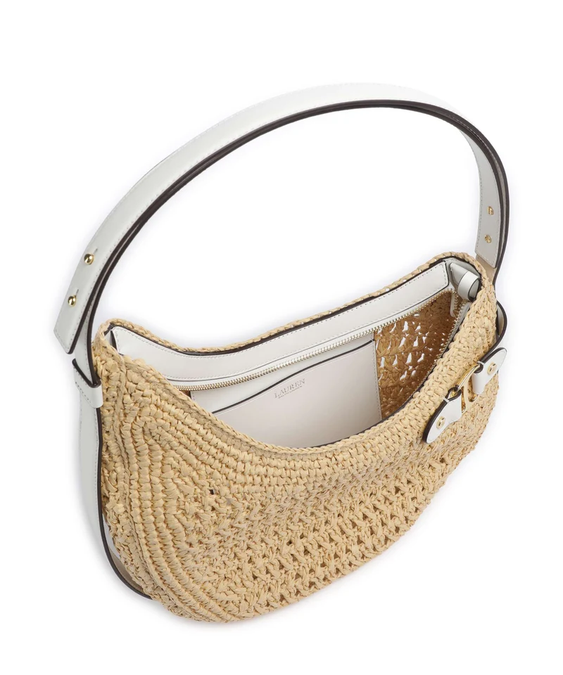 Lauren Ralph Lauren Tasha Large Sac porté épaule natural/white