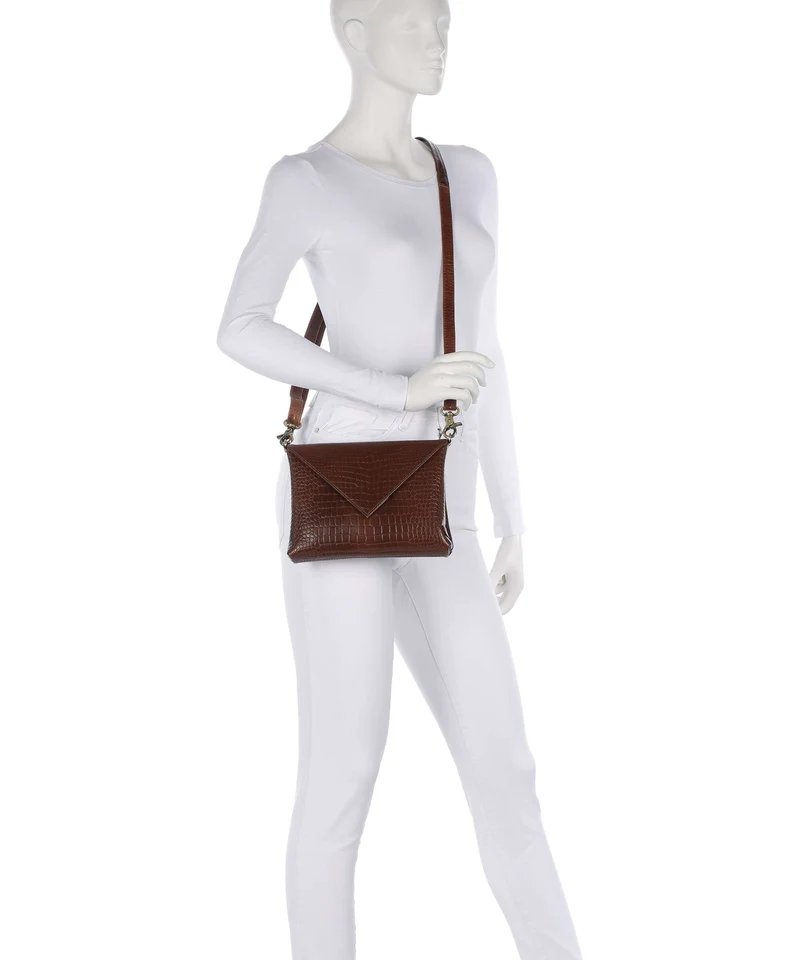 Depeche Fashion Favourites Sac bandoulière cognac croco
