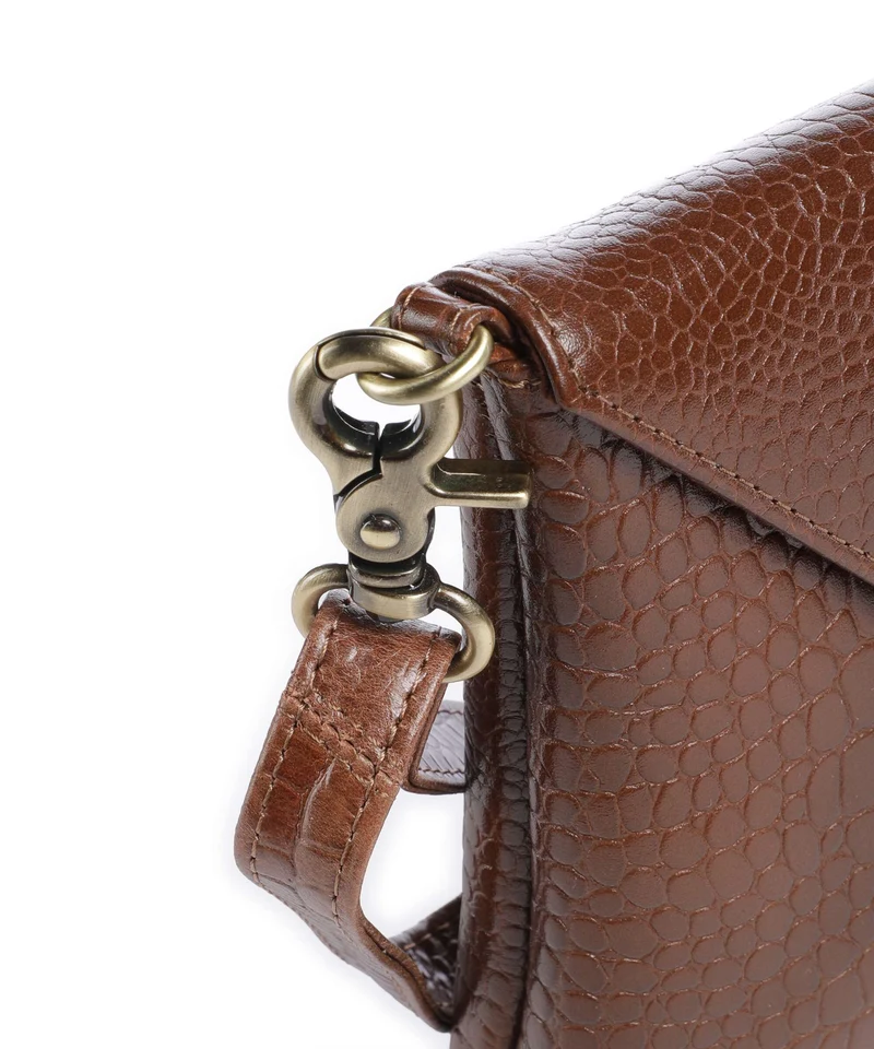 Depeche Fashion Favourites Sac bandoulière cognac croco