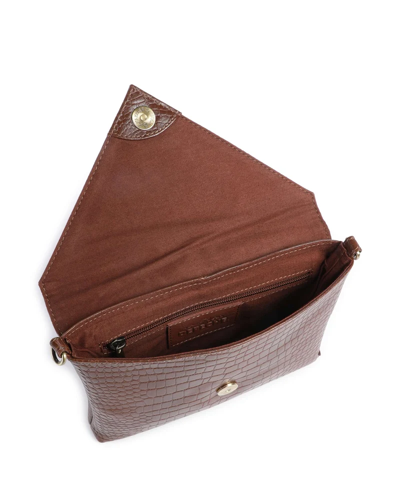 Depeche Fashion Favourites Sac bandoulière cognac croco