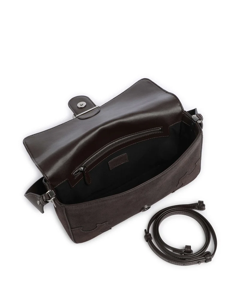 Pinko Love One Classic Slouchy Sac porté épaule marrone/chicco di caffe/old silver