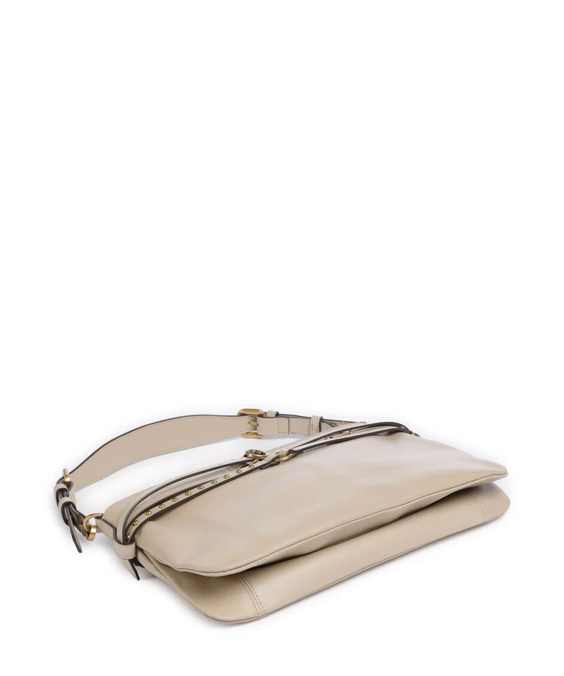 Pinko Belt Classic Sac porté épaule beige/grigio fumo/antique gold