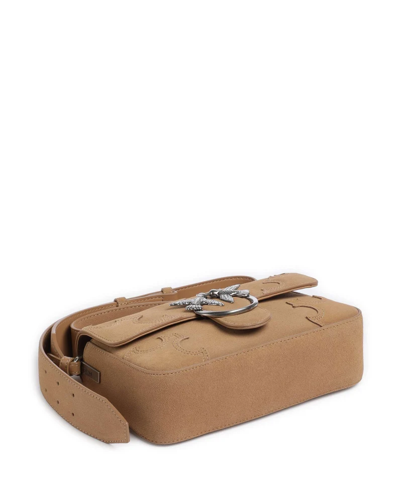 Pinko Love One Mini Slouchy Sac bandoulière beige/scoiattolo/old silver
