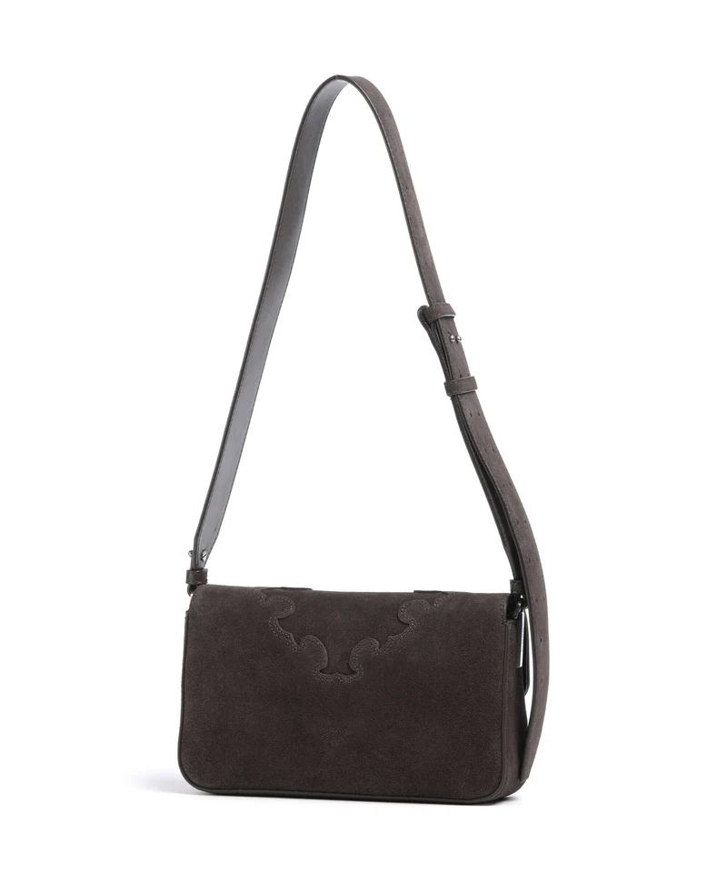 Pinko Love One Mini Slouchy Sac bandoulière marrone/chicco di caffe/old silver