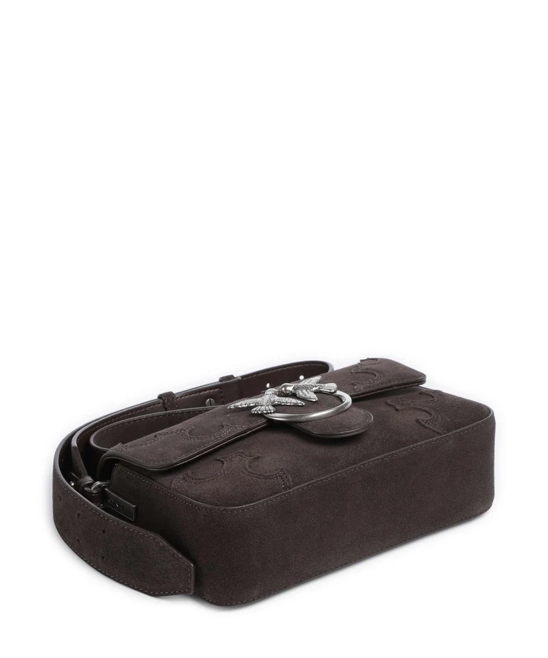 Pinko Love One Mini Slouchy Sac bandoulière marrone/chicco di caffe/old silver