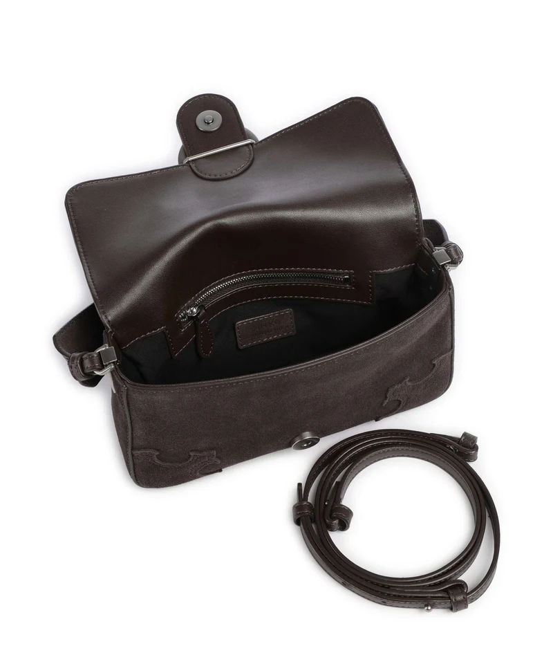 Pinko Love One Mini Slouchy Sac bandoulière marrone/chicco di caffe/old silver