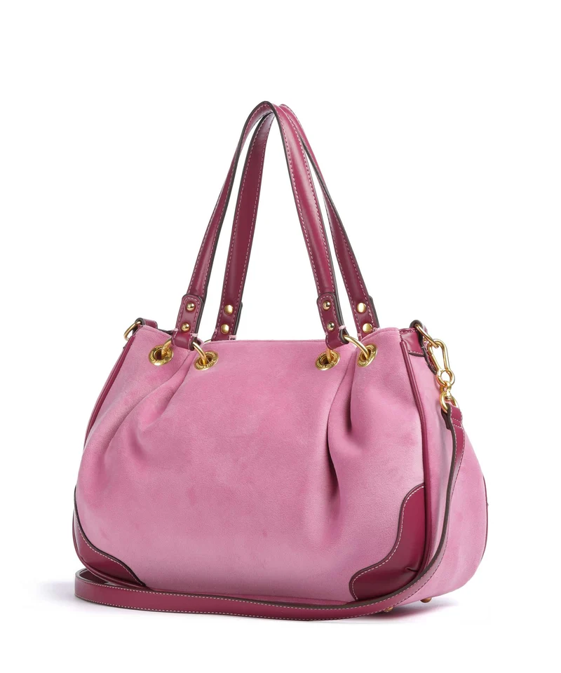 Juicy Couture Twig Narrative Velvet M Sac fourre-tout super pink