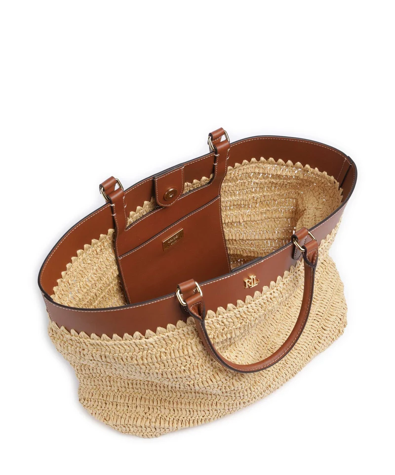 Lauren Ralph Lauren Kyla Large Sac à main natural/lauren tan