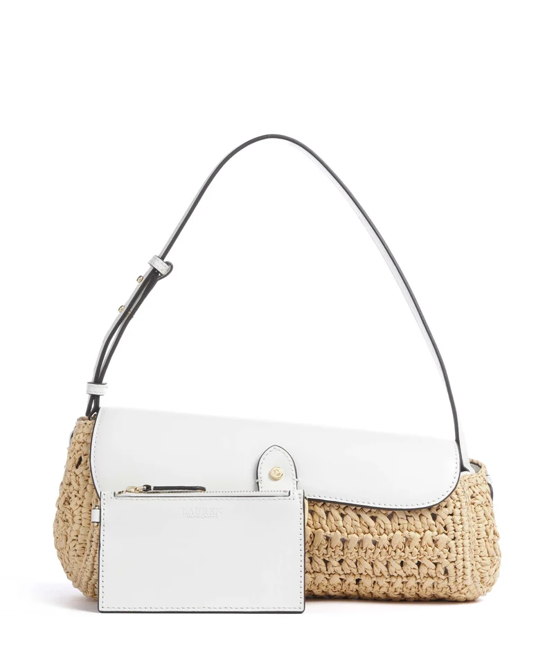 Lauren Ralph Lauren Tasha Medium Sac porté épaule natural/white