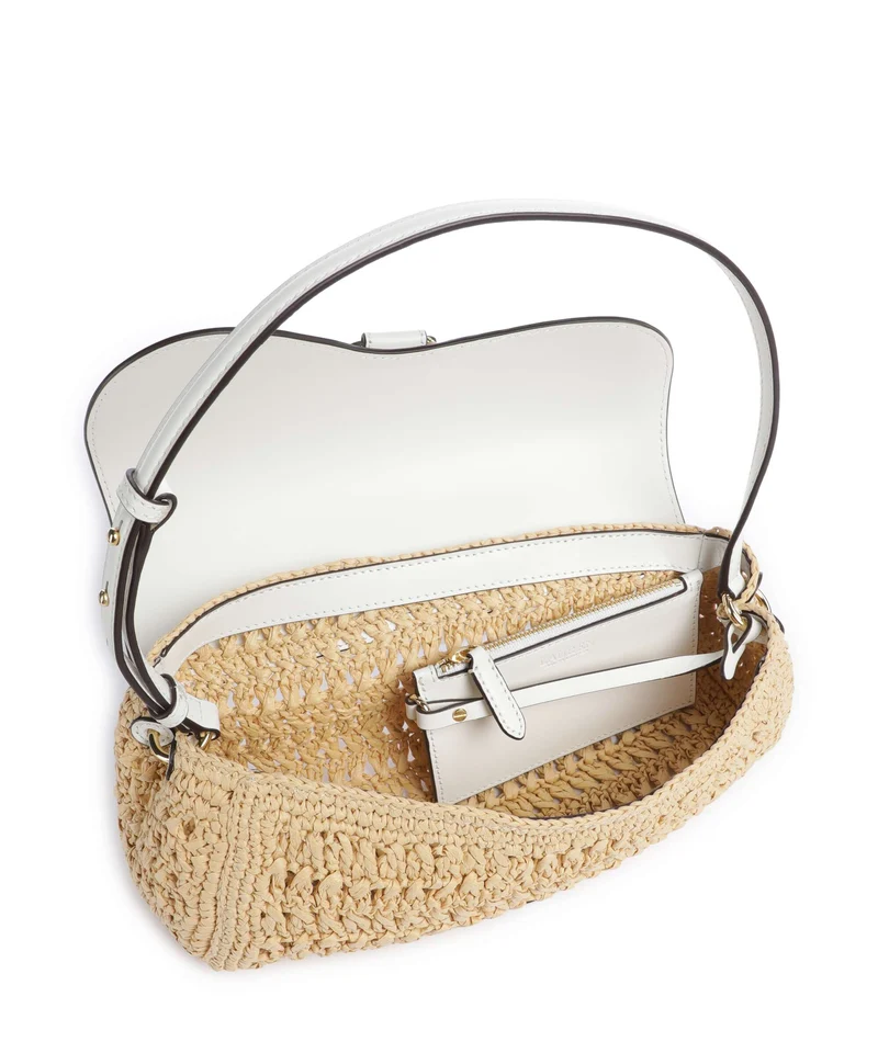 Lauren Ralph Lauren Tasha Medium Sac porté épaule natural/white