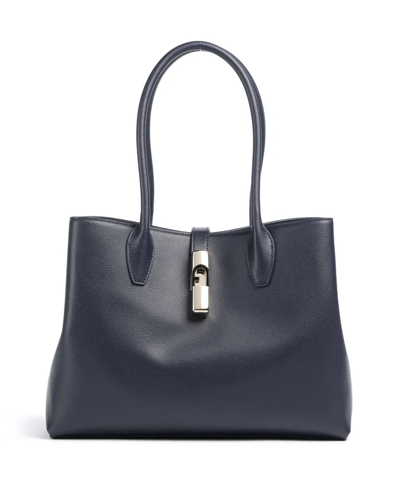 Furla Goccia M Cabas ink blue