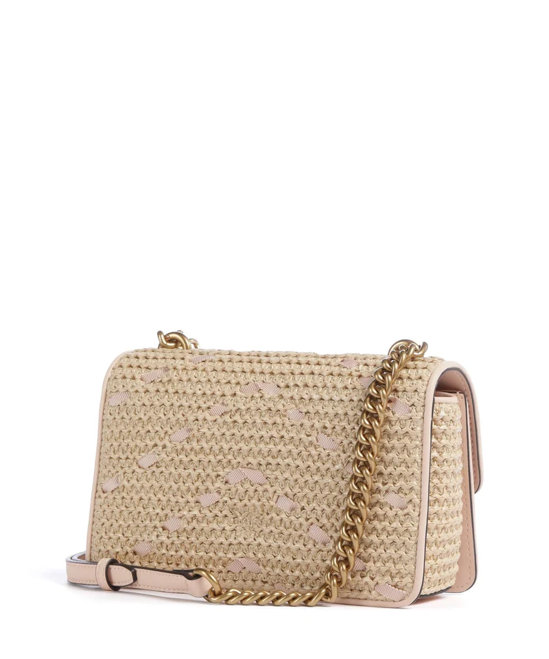 Pinko Love One Mini Sac bandoulière paglia/rosa/antique gold