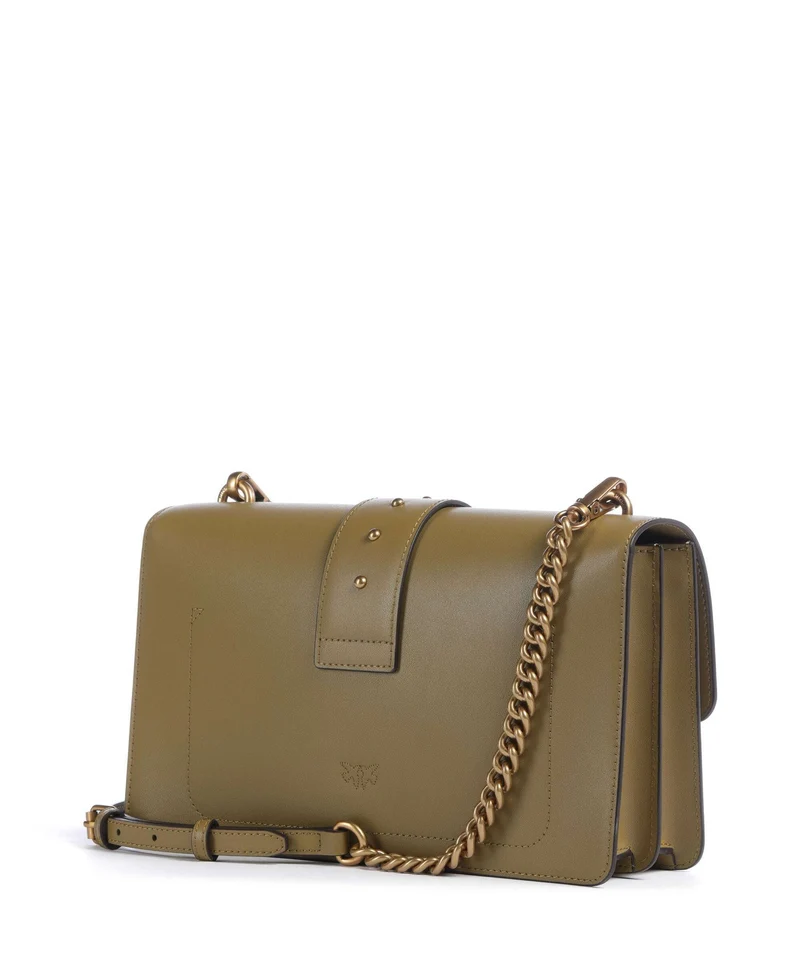 Pinko Love One Classic Sac bandoulière verde canguro/antique gold
