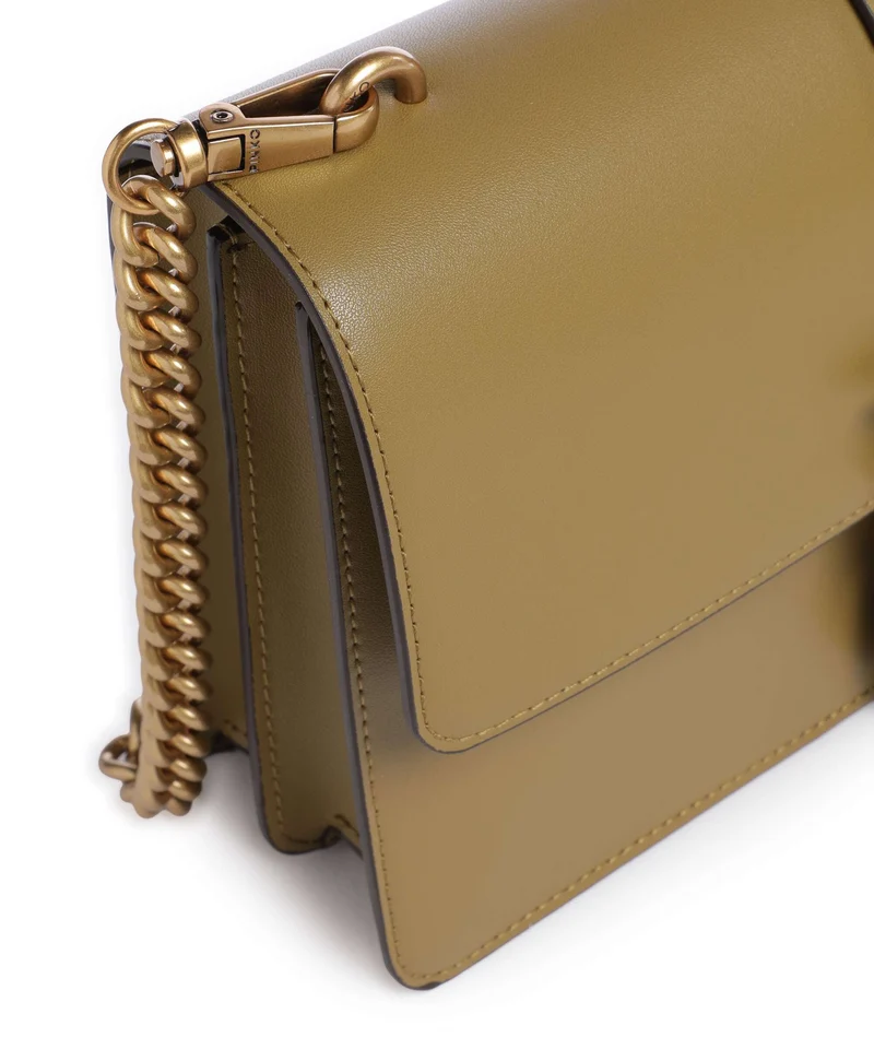Pinko Love One Classic Sac bandoulière verde canguro/antique gold