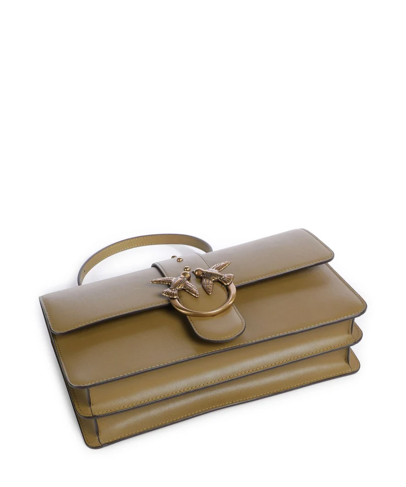 Pinko Love One Classic Sac bandoulière verde canguro/antique gold