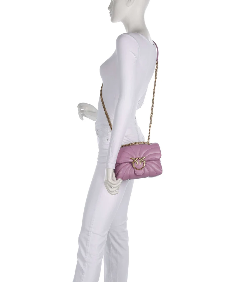 Pinko Love Puff Mini Sac porté épaule lilla/antique gold