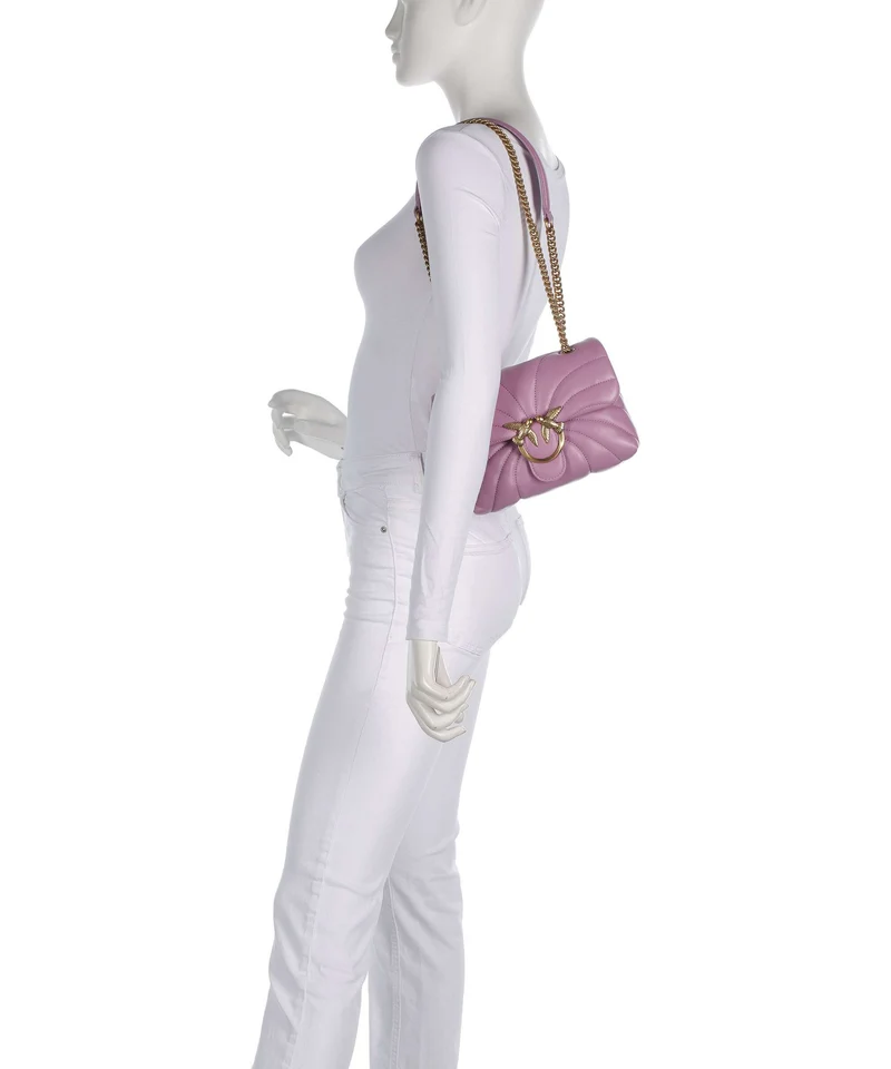 Pinko Love Puff Mini Sac porté épaule lilla/antique gold