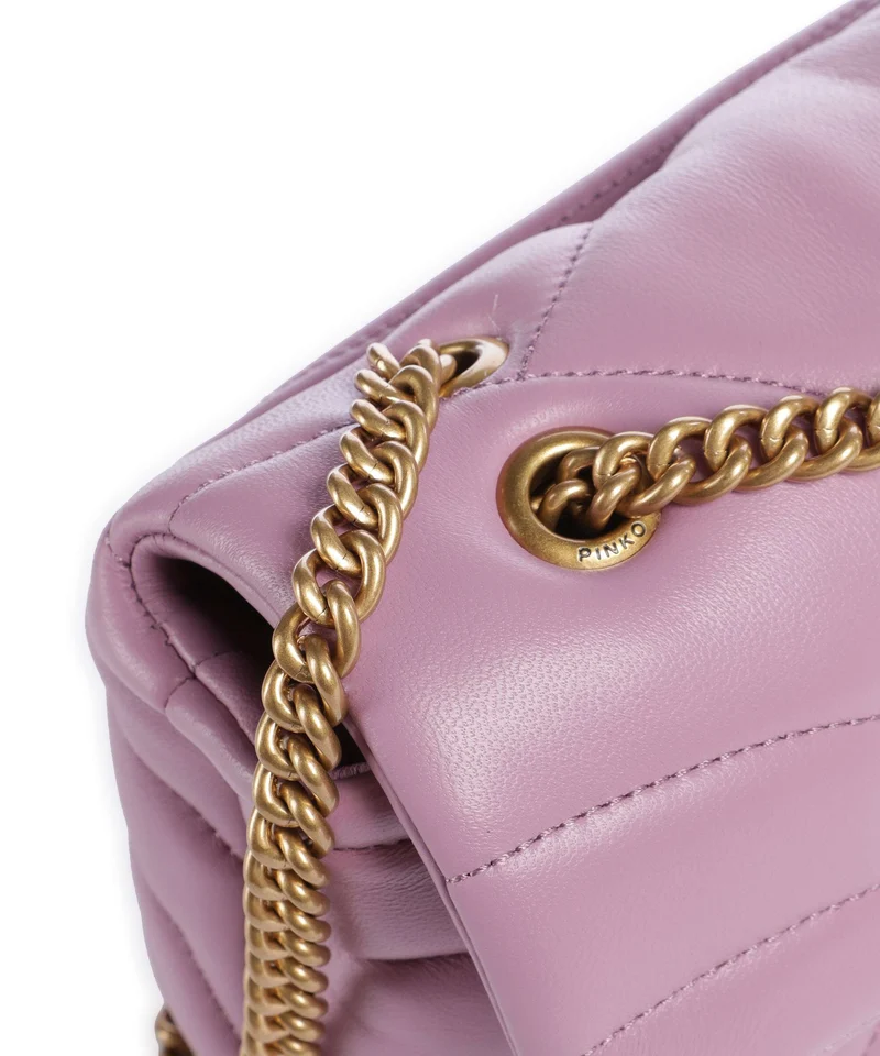 Pinko Love Puff Mini Sac porté épaule lilla/antique gold