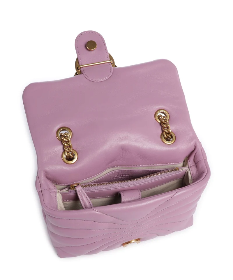 Pinko Love Puff Mini Sac porté épaule lilla/antique gold