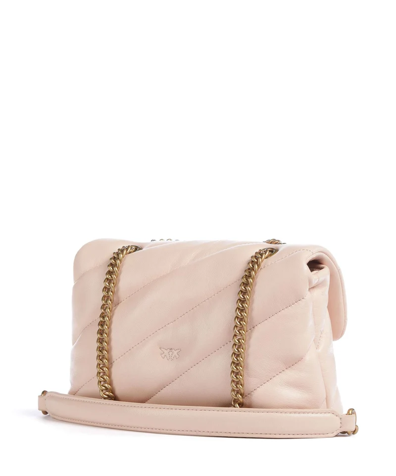 Pinko Love Puff Mini Sac porté épaule light pink/antique gold