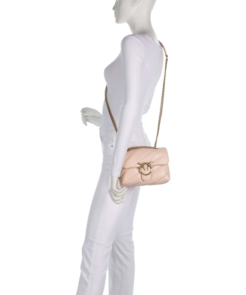 Pinko Love Puff Mini Sac porté épaule light pink/antique gold