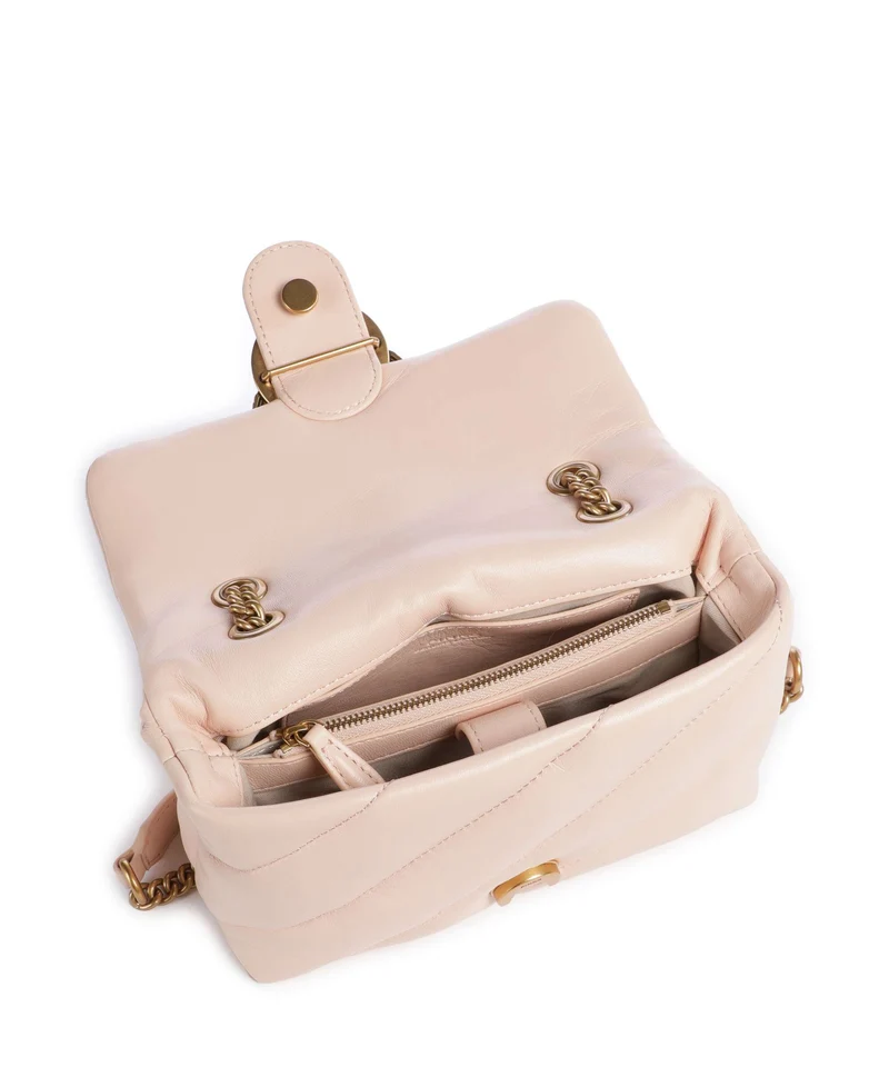 Pinko Love Puff Mini Sac porté épaule light pink/antique gold