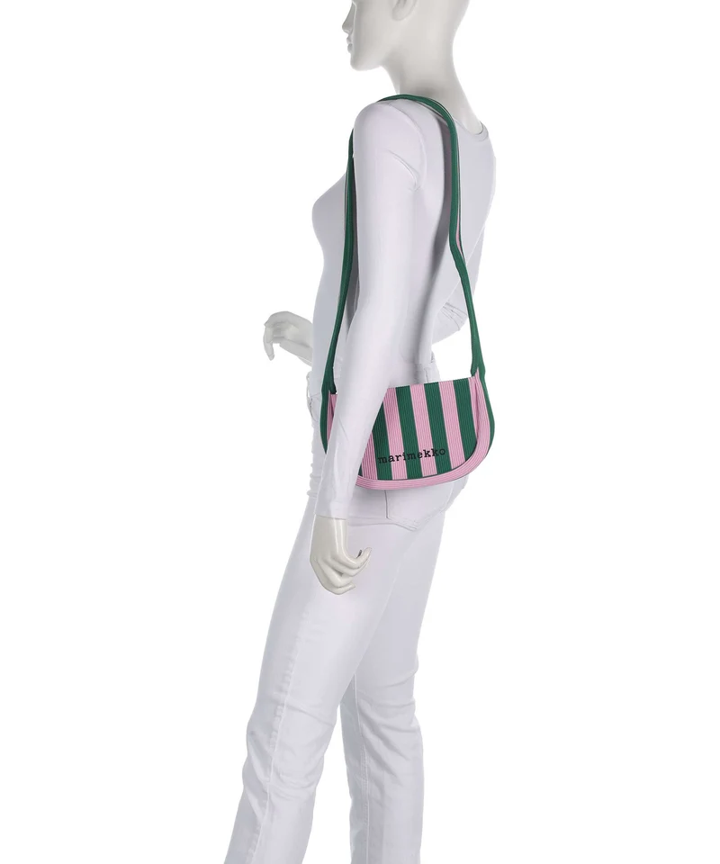 Marimekko Knitted Merirosvo Sac porté épaule pink/dark green
