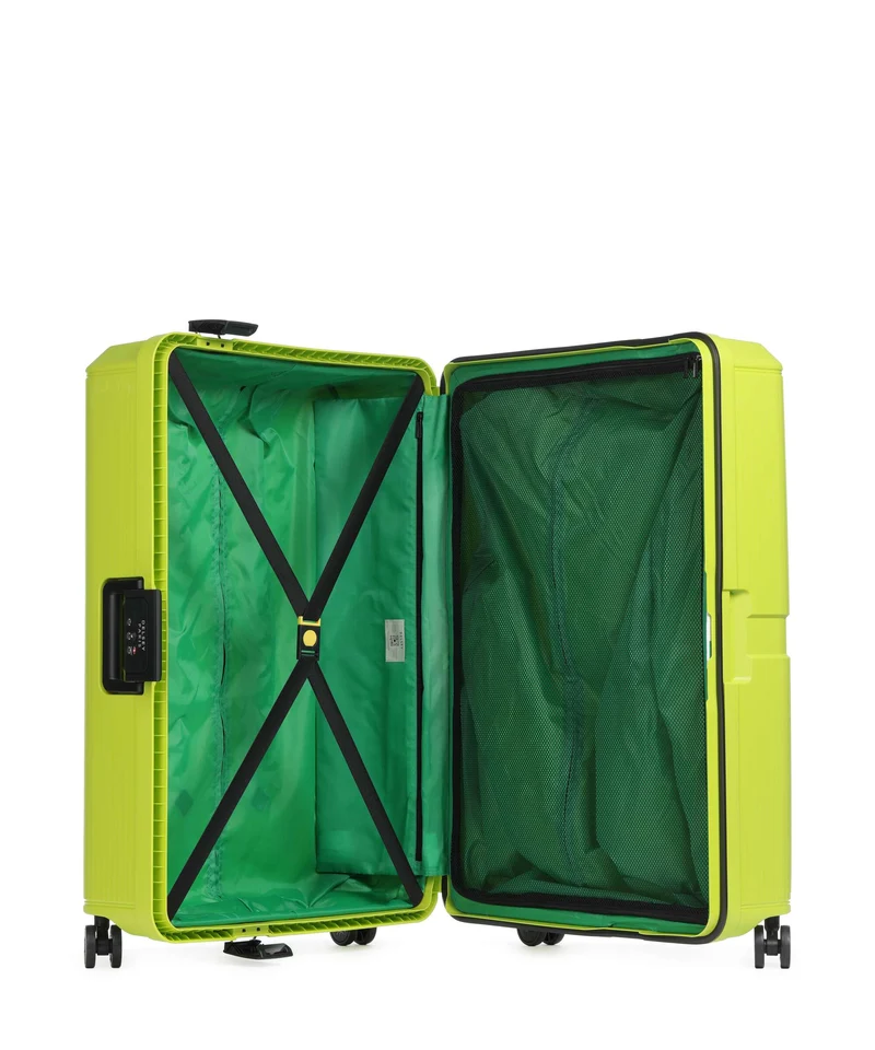 Delsey Paris x United Colors of Benetton CB Hard Valise 4 roues lime