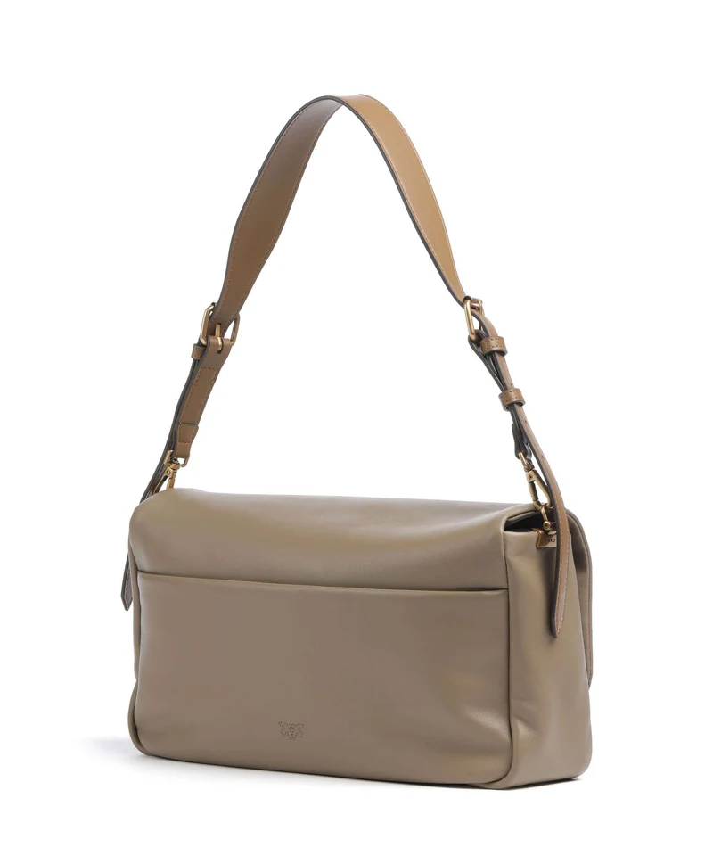 Pinko Click Soft Horizontal Sac porté épaule marrone/caramella/antique gold