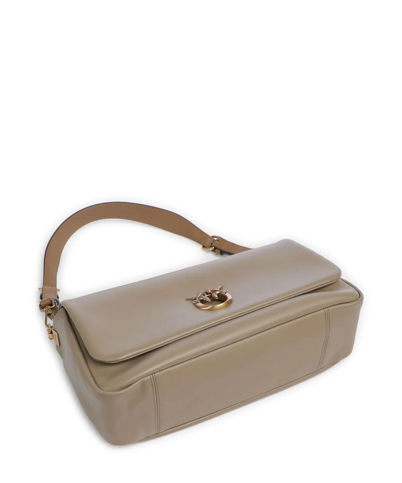 Pinko Click Soft Horizontal Sac porté épaule marrone/caramella/antique gold