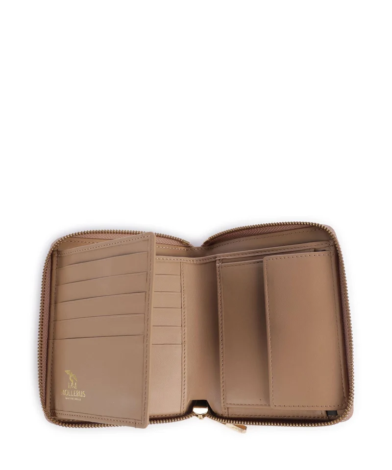 Maison Mollerus Vinerus Niederhorn Portefeuille cappuccino beige