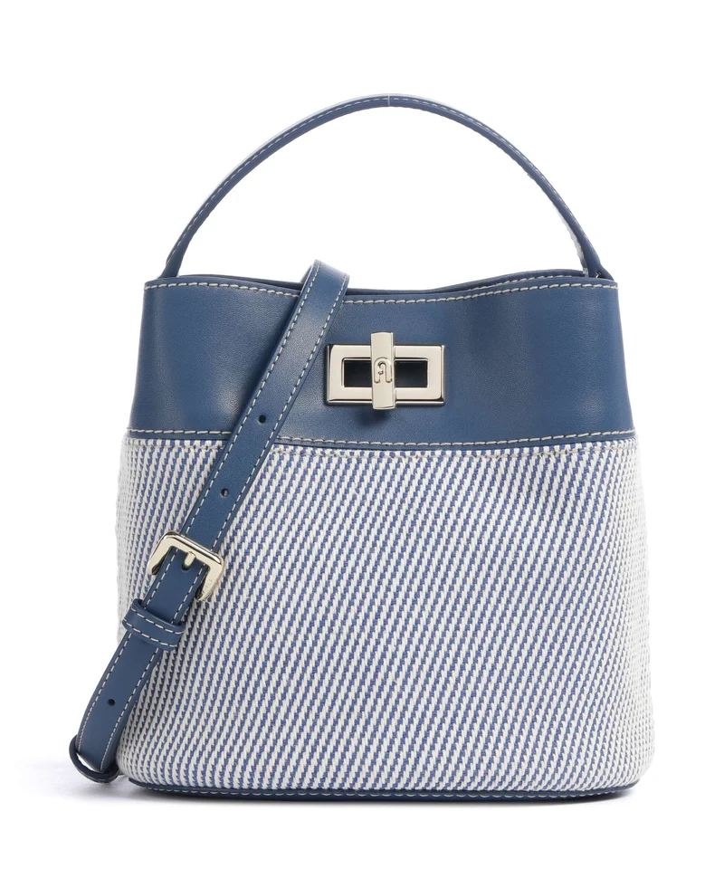 Furla Amelia Mini Sac seau toni indigo