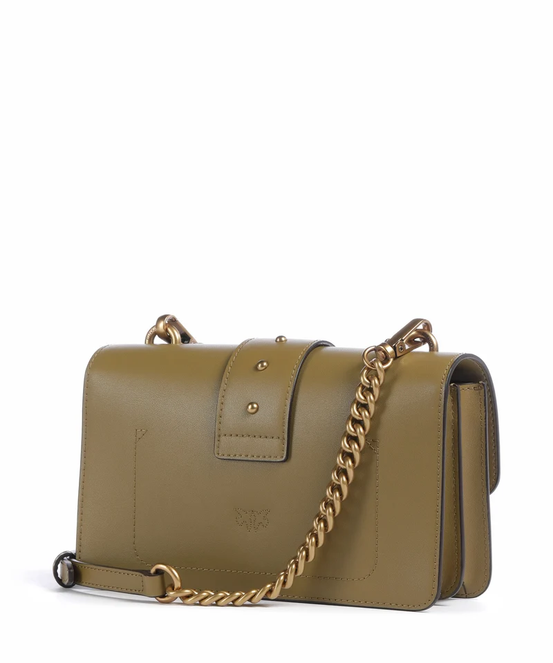 Pinko Love One Mini Sac bandoulière verde canguro/antique gold