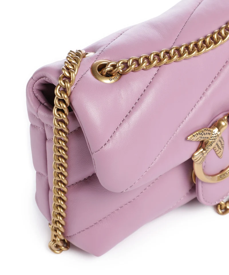 Pinko Love Puff Baby Sac porté épaule lilla/antique gold