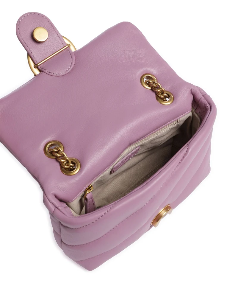 Pinko Love Puff Baby Sac porté épaule lilla/antique gold
