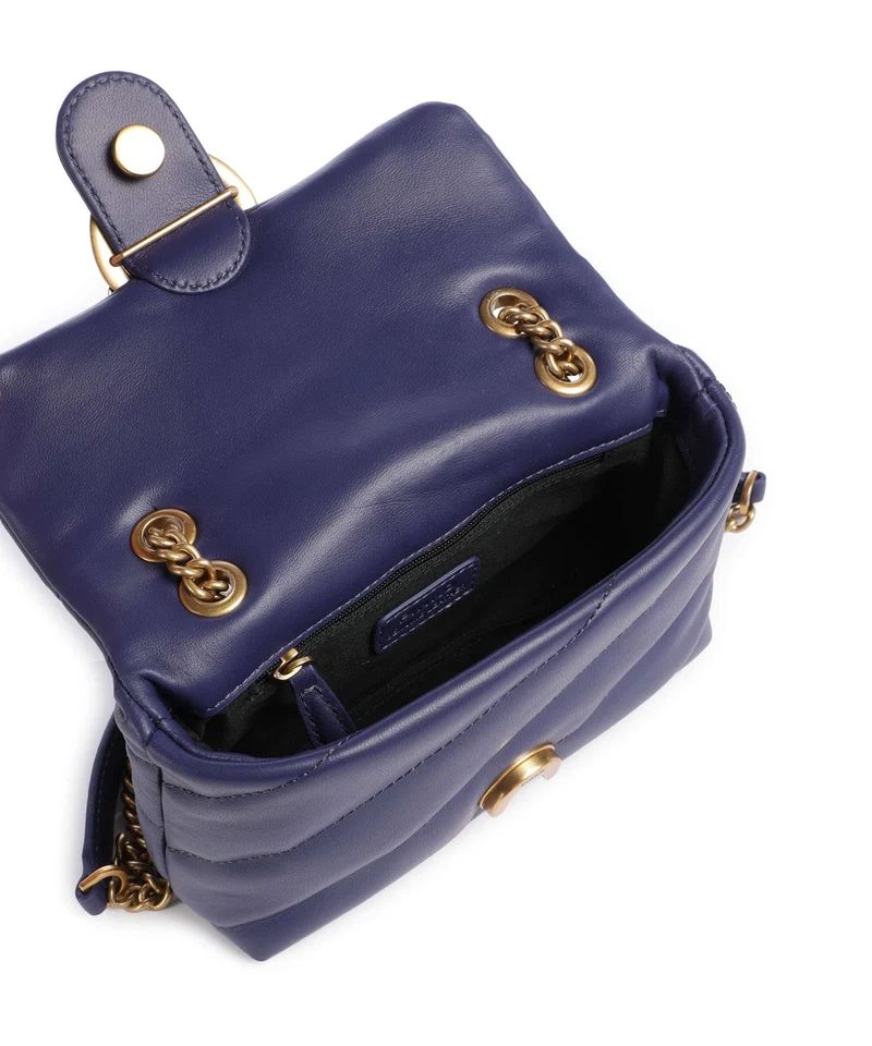 Pinko Love Puff Baby Sac porté épaule viola/antique gold