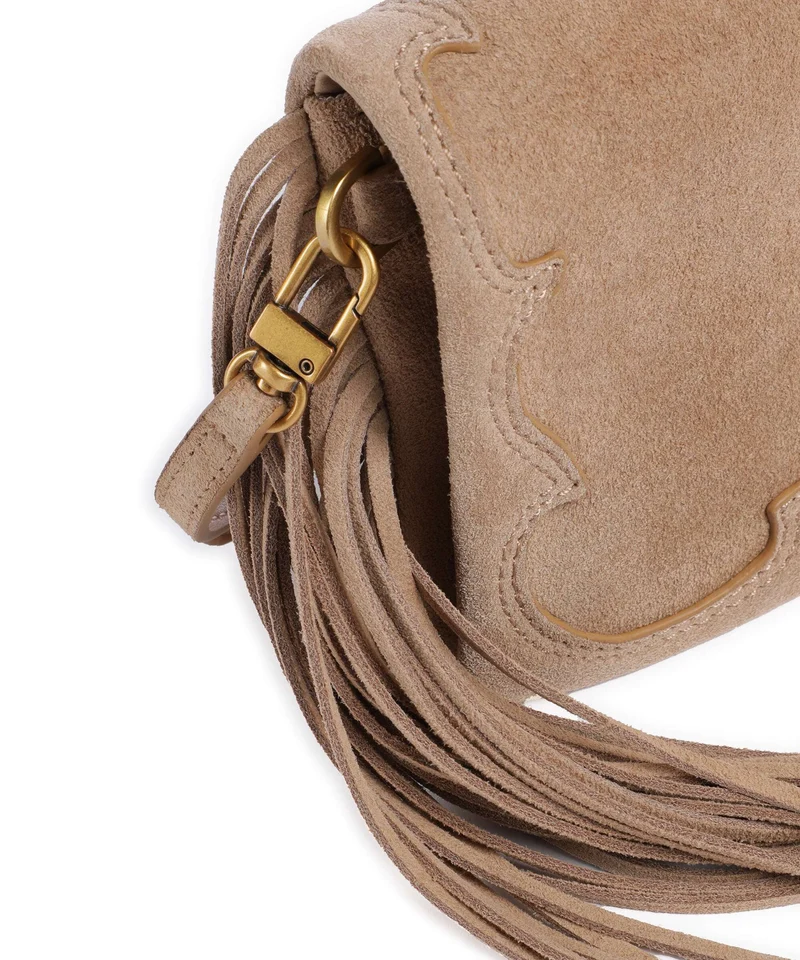 Pinko Love Click Soft Horizontal Mini Sac bandoulière beige/scoiattolo/antique gold