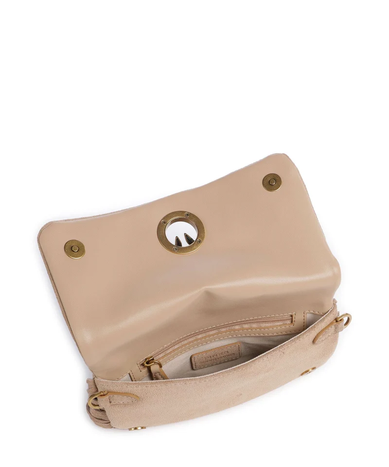 Pinko Love Click Soft Horizontal Mini Sac bandoulière beige/scoiattolo/antique gold