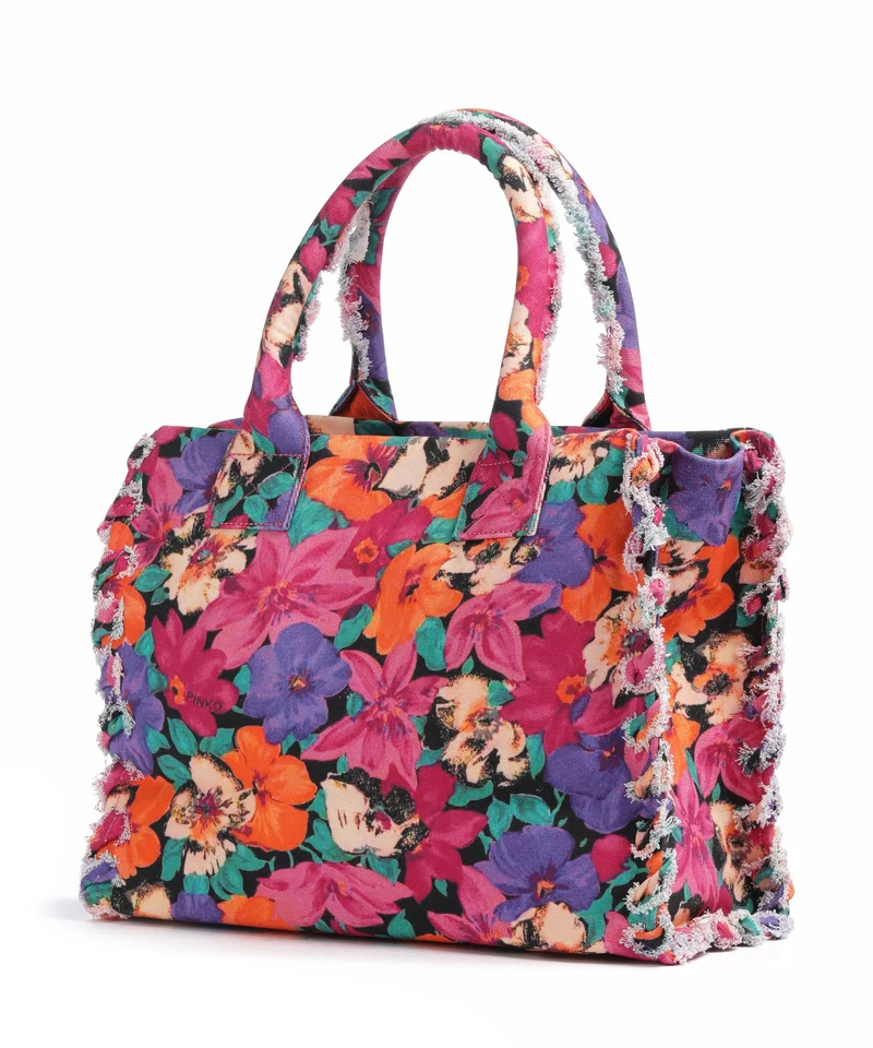 Pinko Beach Sac à main fuxia/multicolor/antique gold