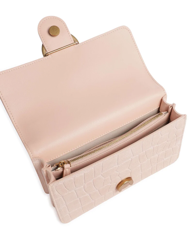 Pinko Love One Mini Sac porté épaule light pink/antique gold