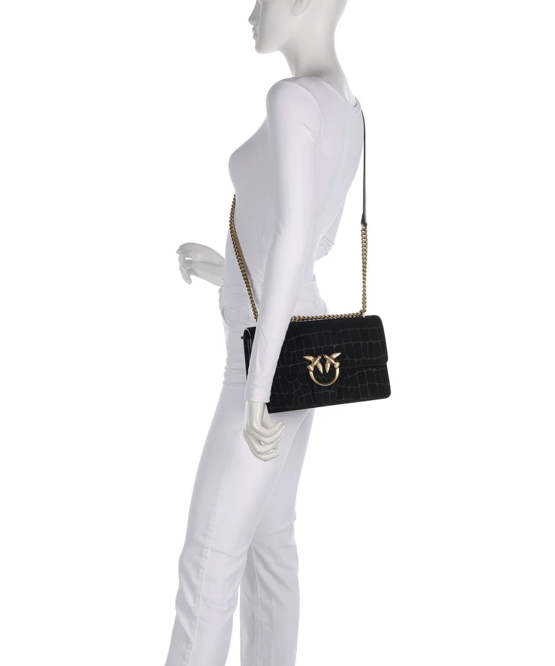 Pinko Love One Classic Sac porté épaule nero/antique gold