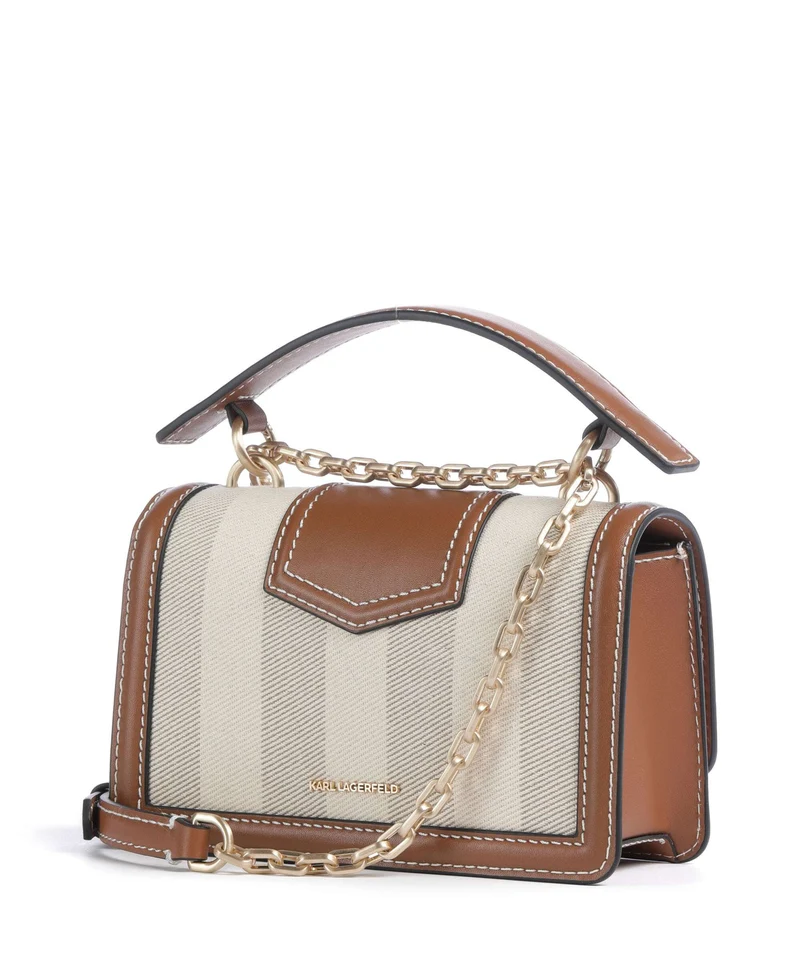 Karl Lagerfeld K/Nova Small Sac bandoulière natural canvas/tan