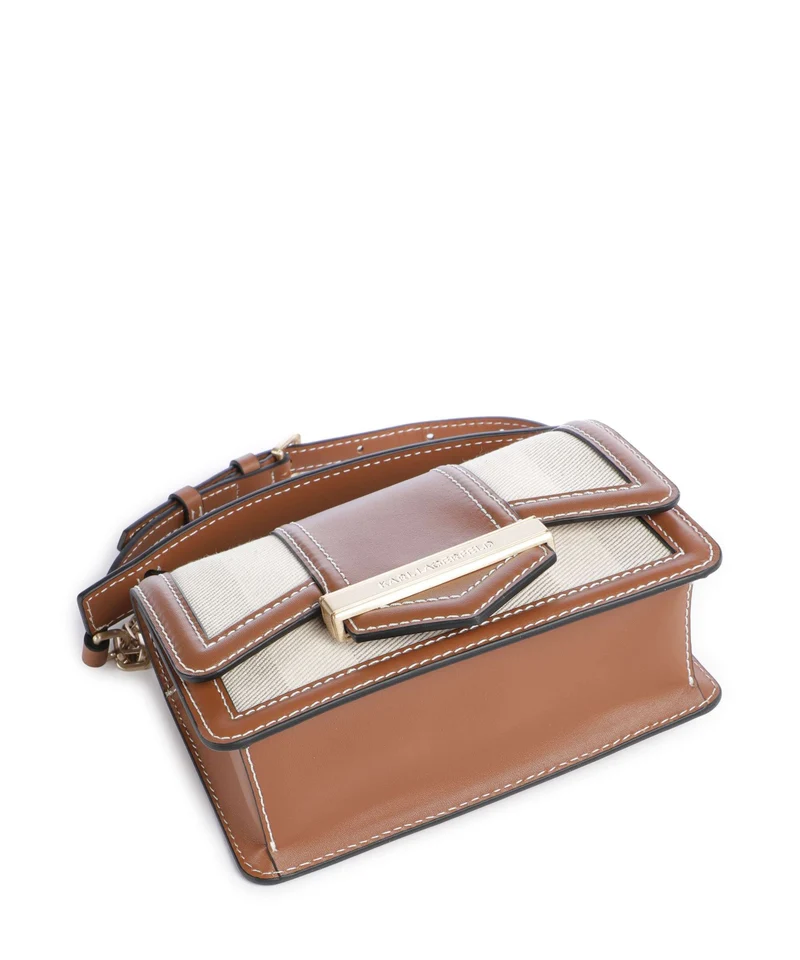 Karl Lagerfeld K/Nova Small Sac bandoulière natural canvas/tan