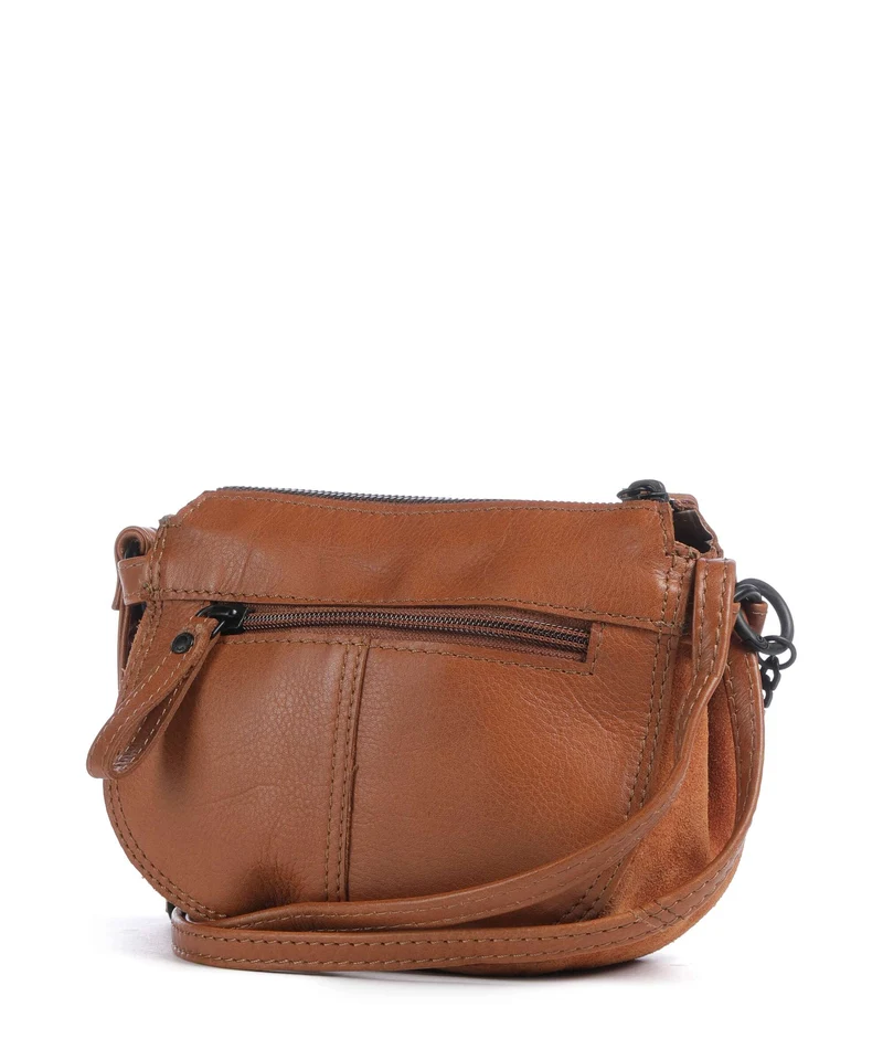 Spikes & Sparrow Suede Mix Delaine Sac bandoulière brandy