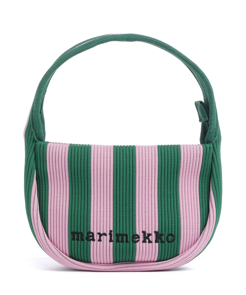 Marimekko Knitted Merirosvo Sac à main pink/dark green