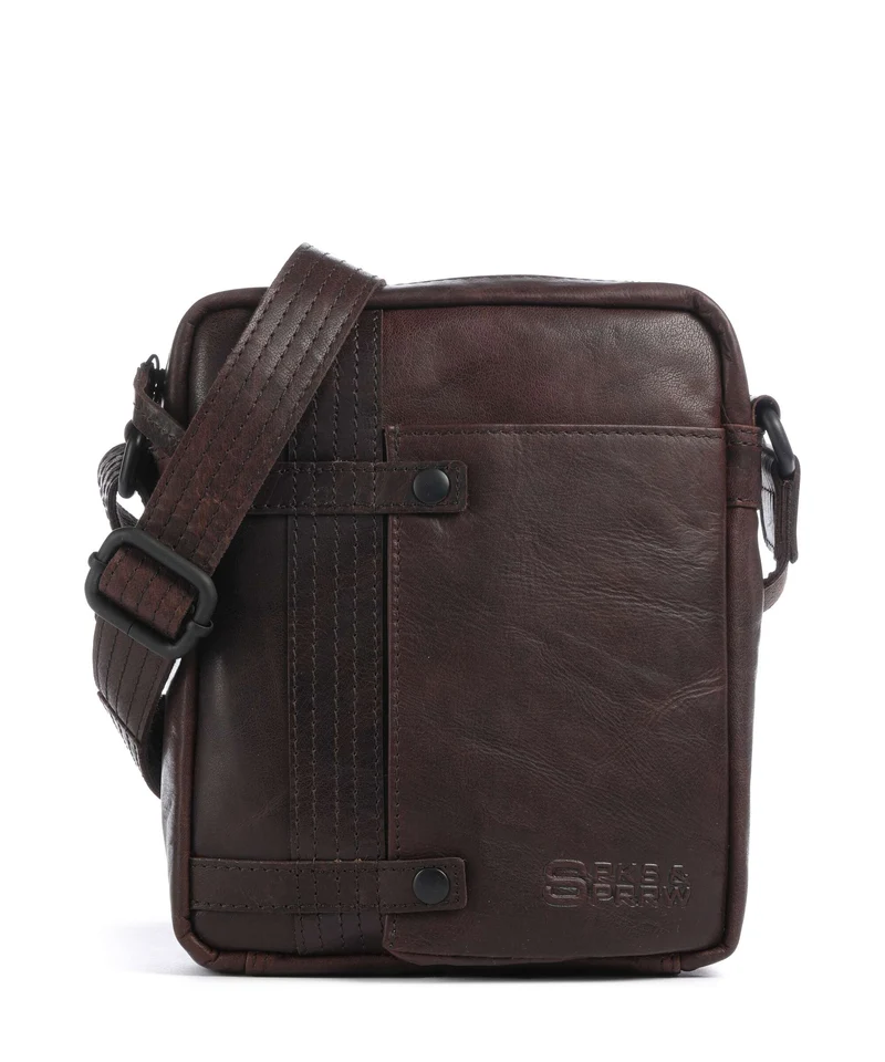 Spikes & Sparrow Bronco Benn Sac bandoulière dark brown