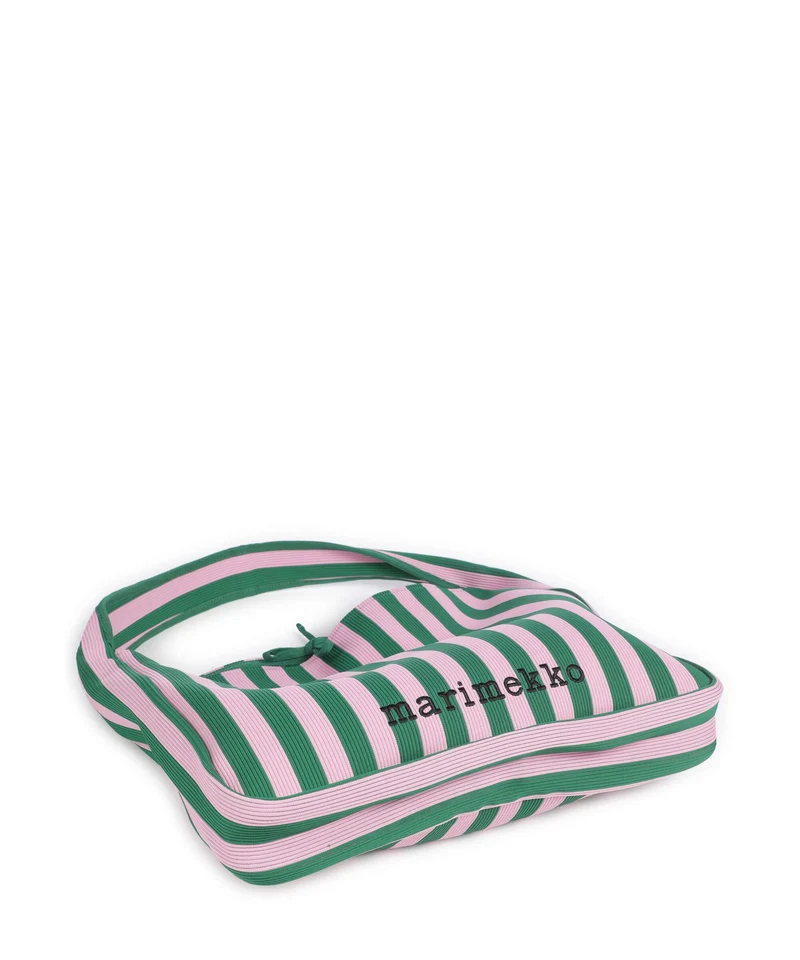 Marimekko Knitted Merirosvo Sac fourre-tout pink/dark green