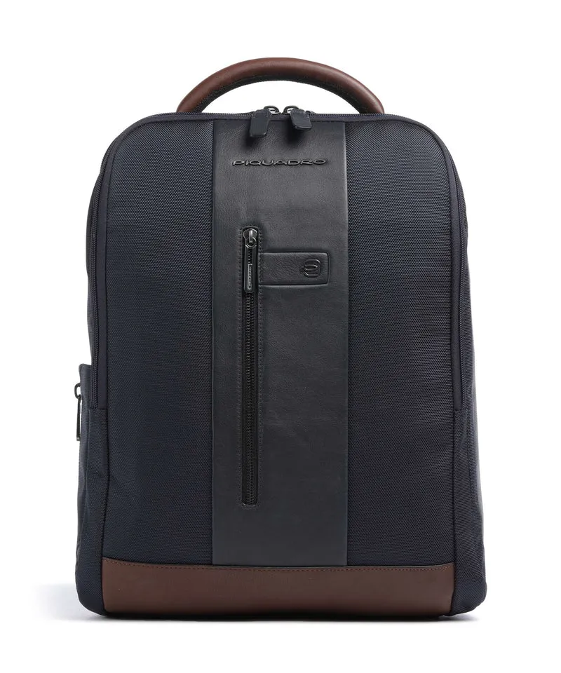 Piquadro Brief 2 Sac à dos blue/cognac