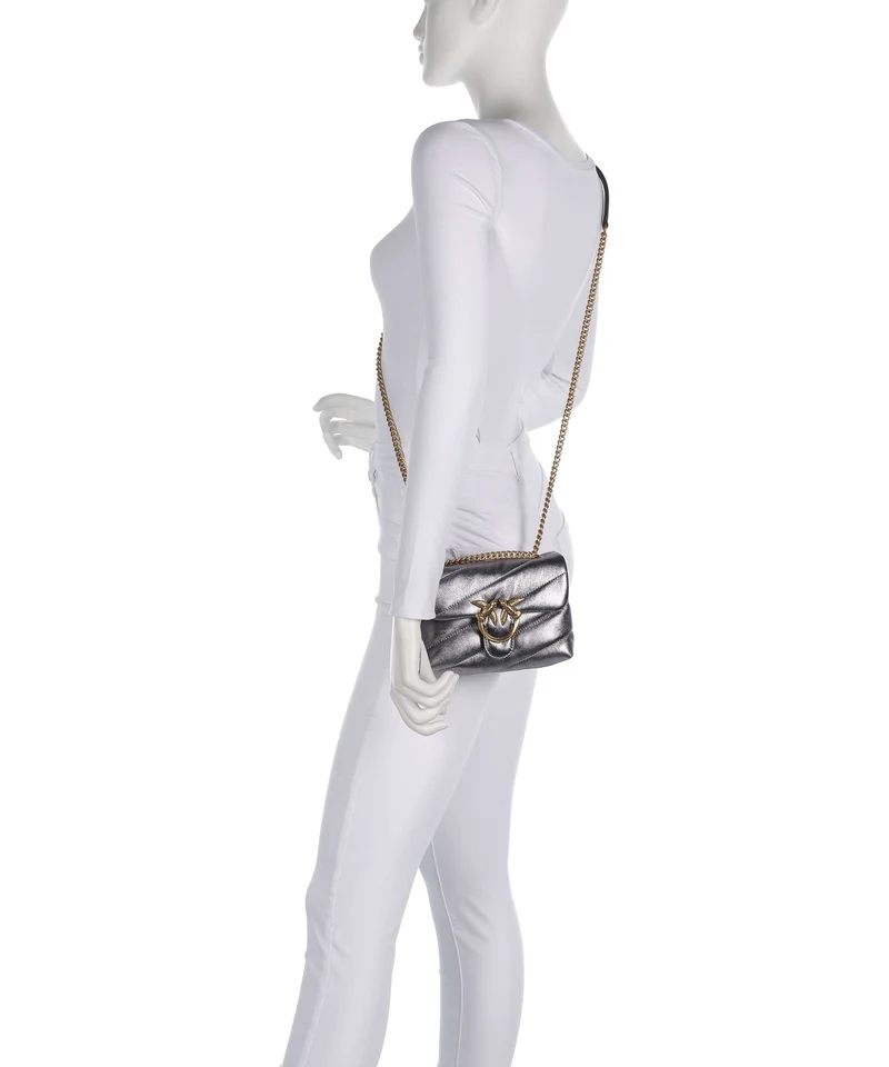 Pinko Love Puff Baby Sac porté épaule antracite/antique gold
